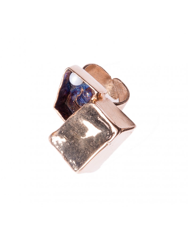 Anello Scatola con perla-miriam-nori