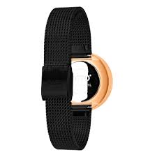 Picto - Orologio da donna con cassa 30mm rose gold cinturino nero - immagine 4