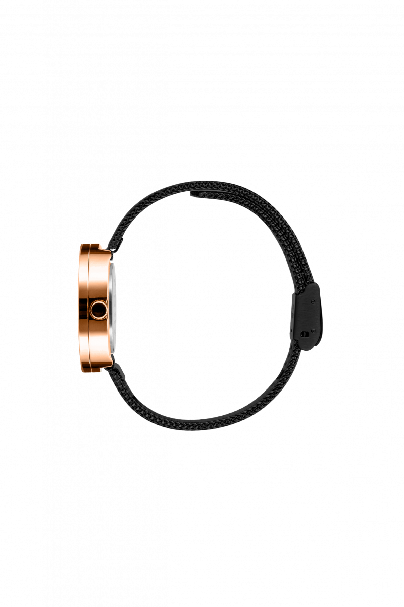 Picto - Orologio da donna con cassa 30mm rose gold cinturino nero - immagine 5