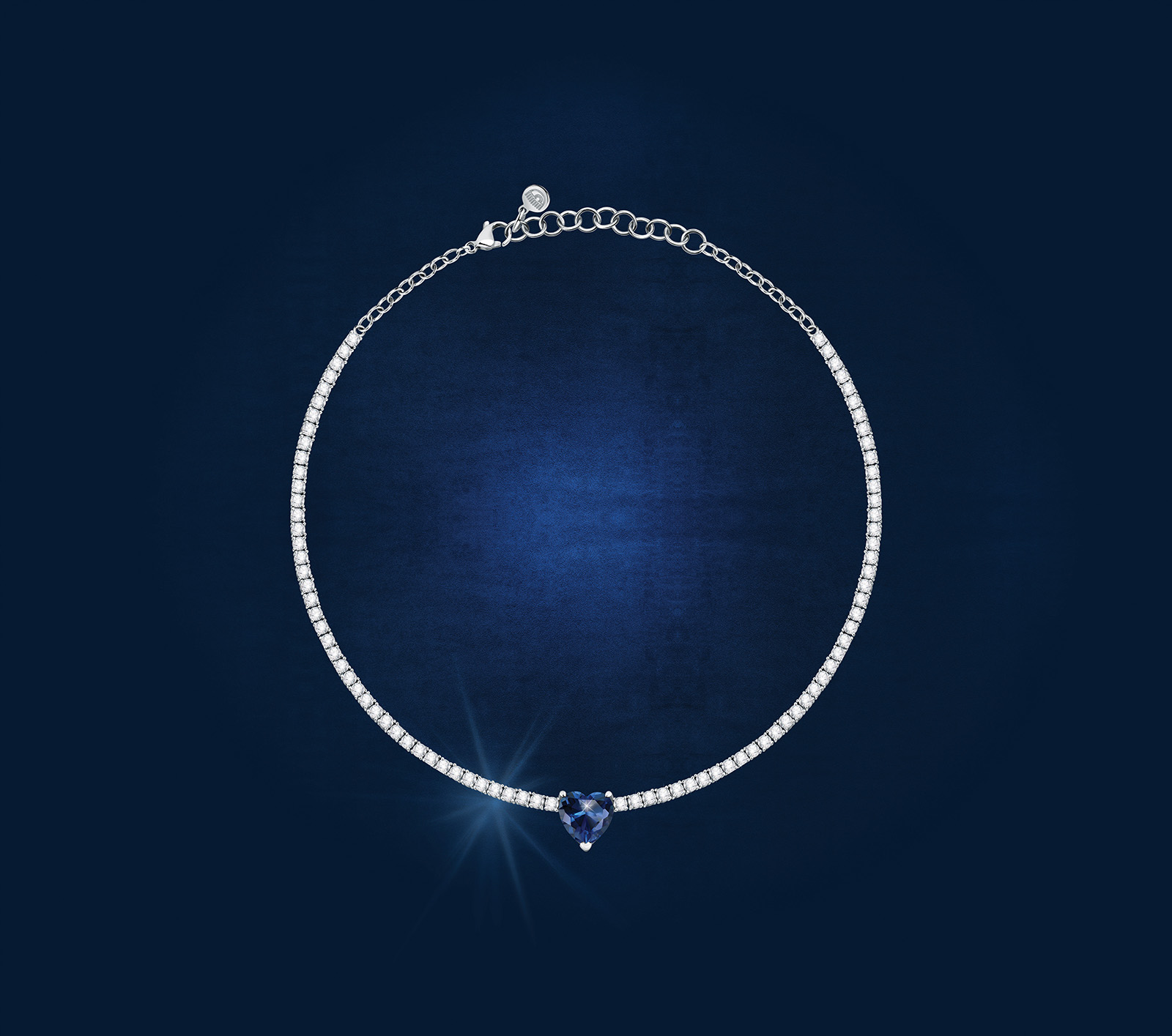 Girocollo tennis first love blue- Chiara Ferragni