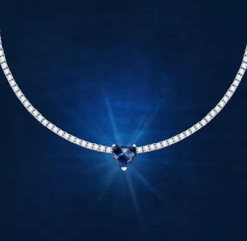 Girocollo tennis first love blue- Chiara Ferragni - immagine 2